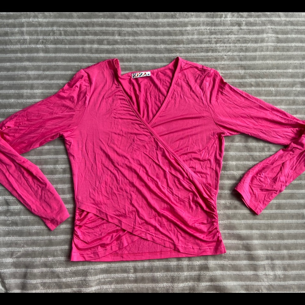 Hot pink crop top